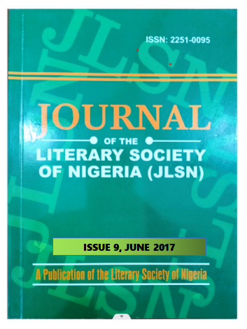 Journal of the Literary Society of Nigeria (JLSN) Issue 9, June 2017
