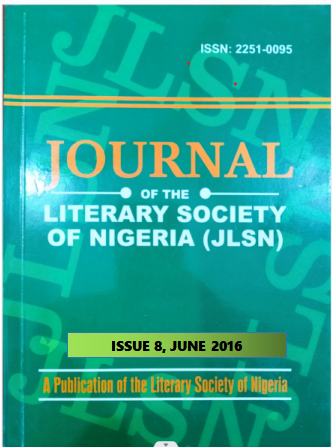 Journal of the Literary Society of Nigeria (JLSN) Issue 9, June 2017